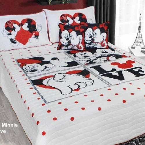 Colcha Tipo Española Mickey Love 4