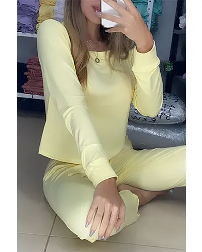 Pijamas Para Mujer Amarillo