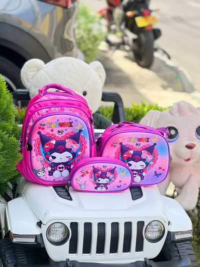 Morral Escolar Para Niña Kuromi Rose
