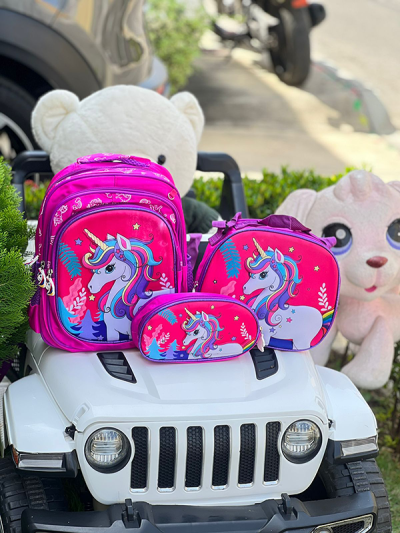 Morral Escolar Para Niña Rainbow Unicorn