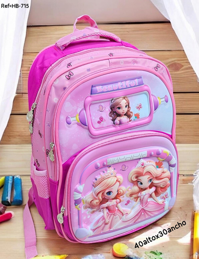 Morral Escolar Para Niñas Princesas