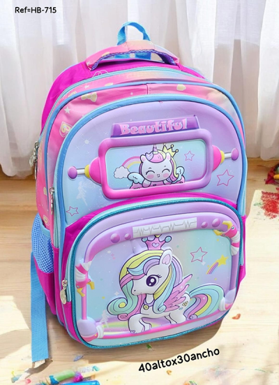 Morral Escolar Para Niñas Unicornio