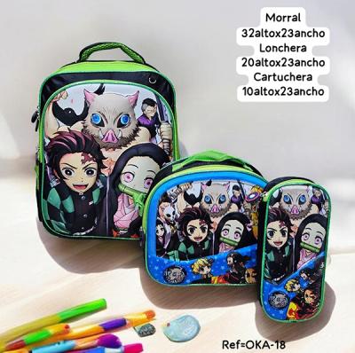 Morral Escolar Para Niño Anime
