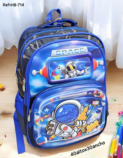 Morral Escolar Para Niño Astronauta