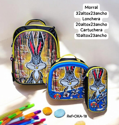 Morral Escolar Para Niño Bugs Bunny