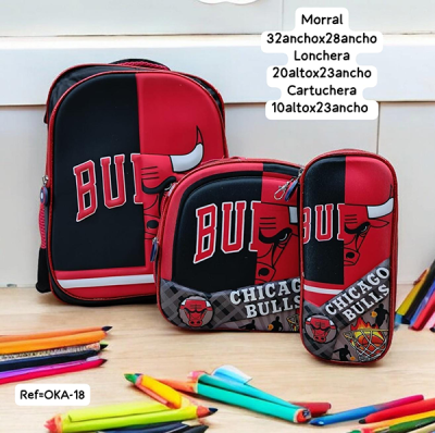 Morral Escolar Para Niño Bulls