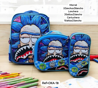 Morral Escolar Para Niño Dr Azul