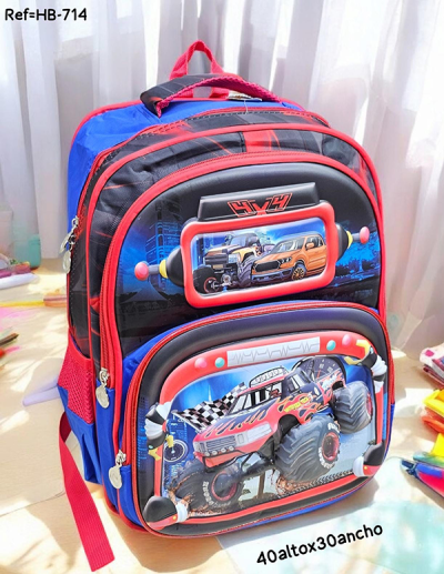 Morral Escolar Para Niño Racing
