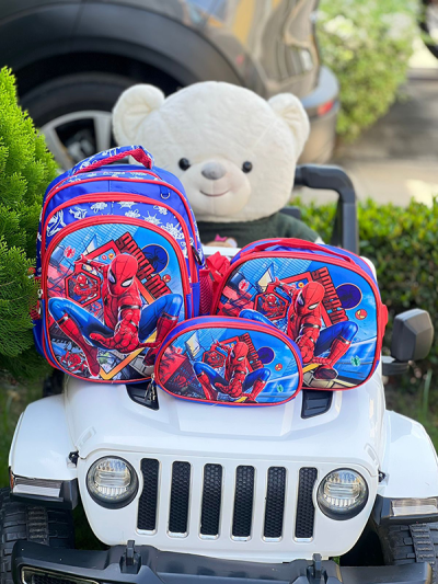 Morral Escolar Para Niño Spiderman Blue