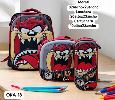 Morral Escolar Para Niño Tazmania