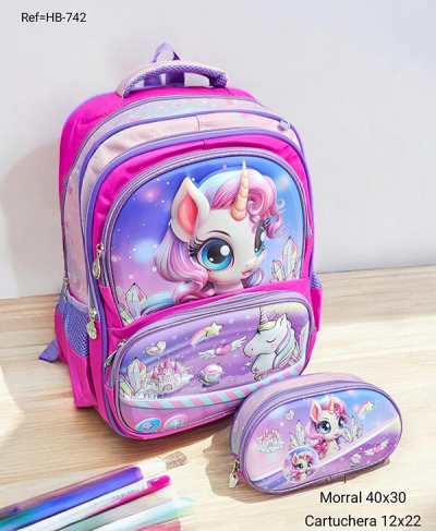 Morral Escolar para Niña Animal Rose