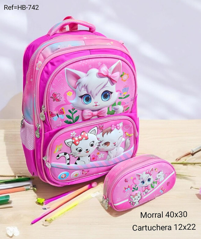 Morral Escolar Para Niña Cat