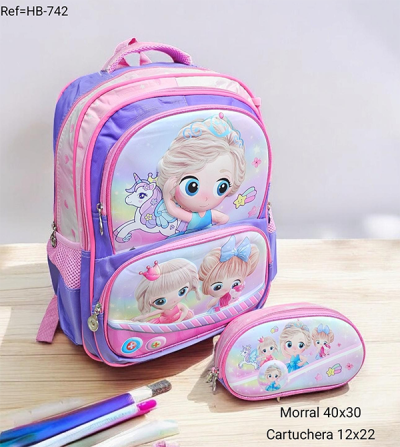 Morral Escolar Para Niña Princess