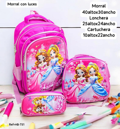 Morral Escolar Para Niña Princesas