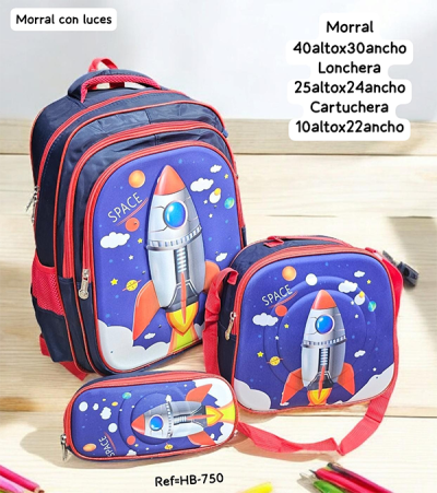 Morral Escolar Para Niño Space