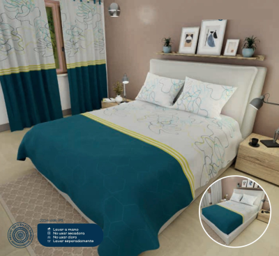 Sábanas Cama King Verde Yellow