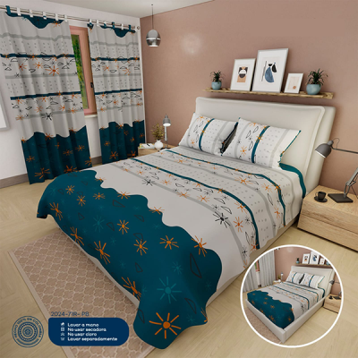 Sábanas Para Cama Doble Beige Figuras