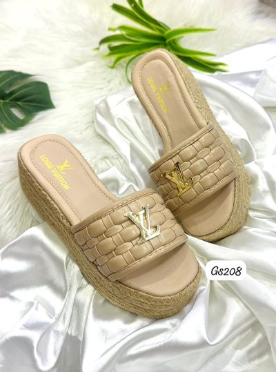 Sandalias LV Para Mujer Beige