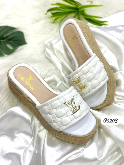 Sandalias LV Para Mujer Blancas