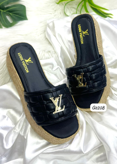 Sandalias LV Para Mujer Negras