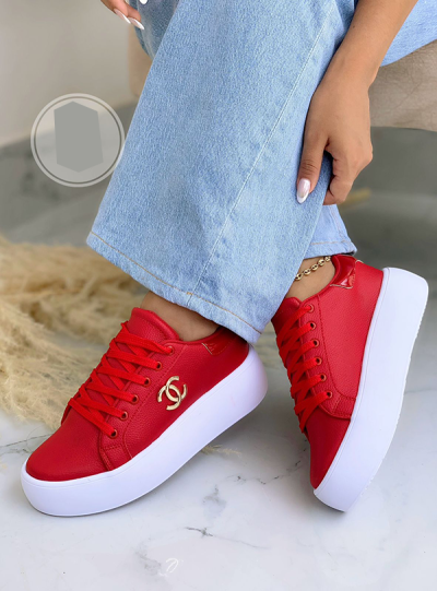 Tenis Para Mujer de Moda Rojos