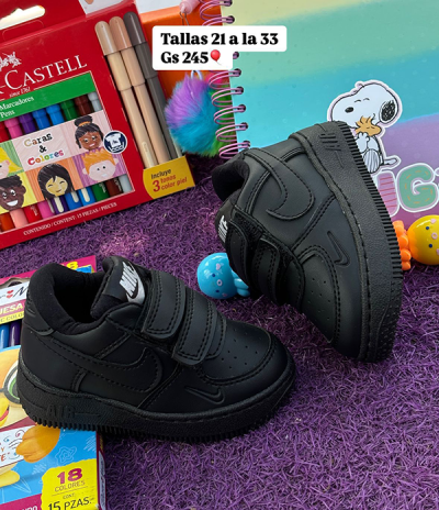 Tenis Para Niño Nike Negros