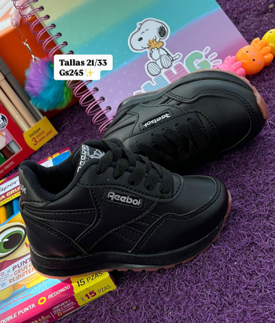Tenis Para Niño Reebok Negros