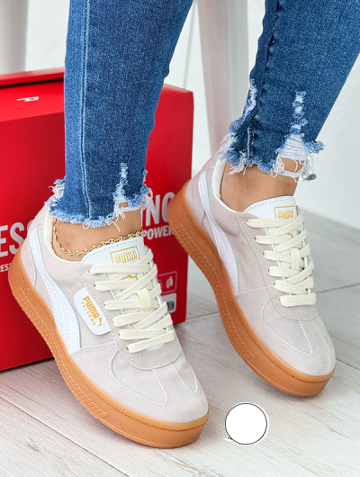 Tenis Puma Palermo Beige