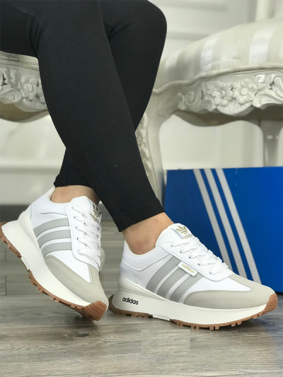 Zapatillas Para Mujer Adidas Blanco y Gris