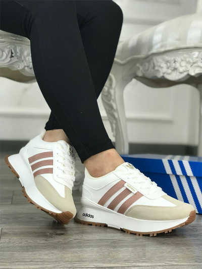 Zapatillas Para Mujer Adidas Negras Franjas Vino Tinto