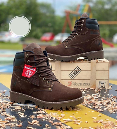 Botas Brahma Para Hombre Cafés