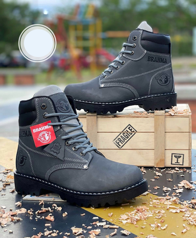 Botas Brahma Para Hombre Grises