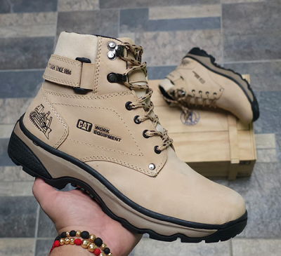 Botas Caterpillar Work Para Hombre Beige