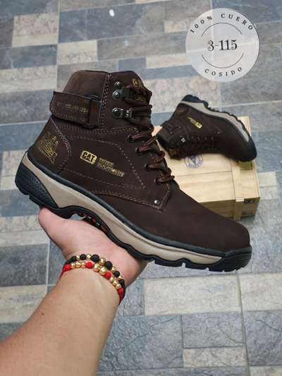 Botas Caterpillar Work Para Hombre Café