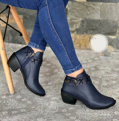 Botines Para Mujer Azules Oscuros