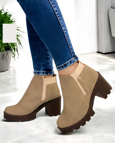 Botines Para Mujer Ocre-2033