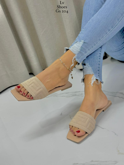 Sandalias Bajitas Beige
