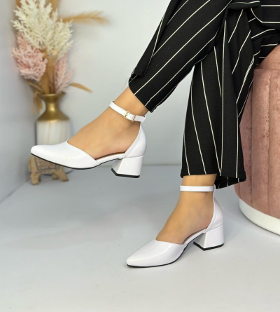 Tacones Para Mujer Blancos Brillantes