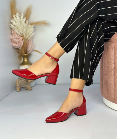 Tacones Para Mujer Rojos Brillantes