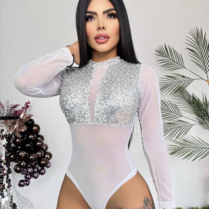 Body Para Mujer Blanco Brillante