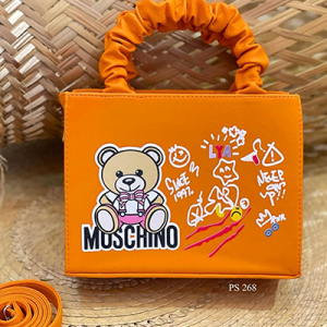 Bolso Caja Moschino Naranja