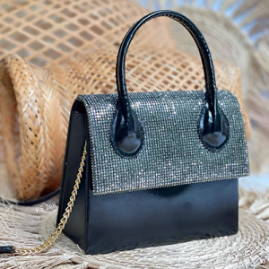 Bolso Mini Bag Vivianne Negro Cristales