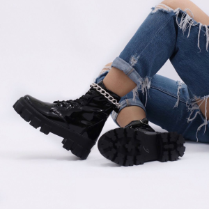 Botas para Mujer blancas con Cadena Plateda