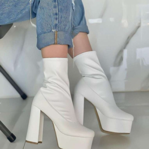 Botines Para Mujer LV Blancos