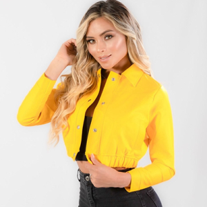 Chaqueta Para Mujer Amarilla Paris