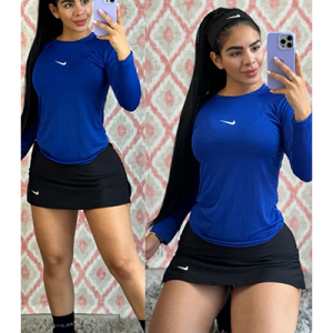 Falda Tennis Buzo Falda Negra y Azul