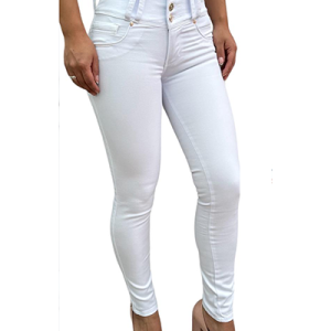 Jean Para Mujer Blanco Perla