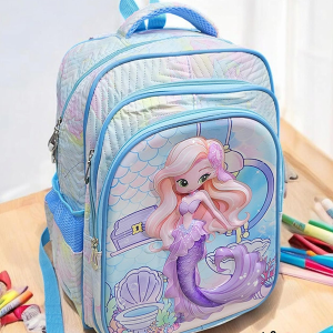 Morral Escolar Para Niña Sirena Cream