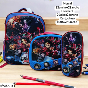 Morral Escolar Para Niño Anime 2