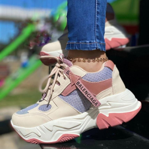 Tenis Para Mujer Balenciaga Rosa Morado